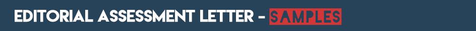 2 EDITORIAL ASSESSMENT LETTER